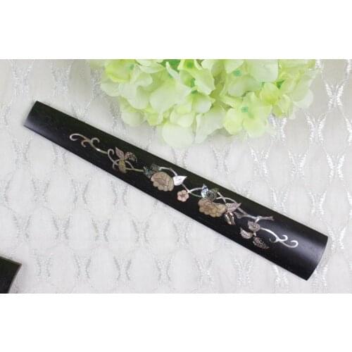 New 1pcs 4/4 Violin Fingerboard Ebony good Flower Inlay Full Size Violin Parts