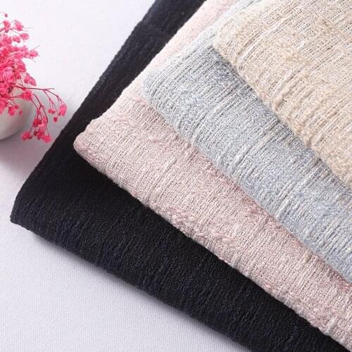 Solid Woven Tweed Fabric Woolen 450G/M2 Spring Summer Tissu For Dress Blazer Skirt Suits DIY Needlework Sewing Tela 100X150cm