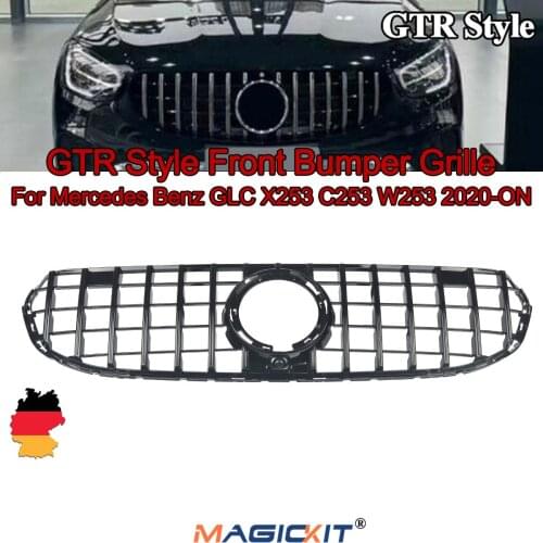 MagicKit FRONT RADIATOR GT STYLE GRILLE FOR 2020 MERCEDES GLC C253 X253 STANDARD FACELIFT