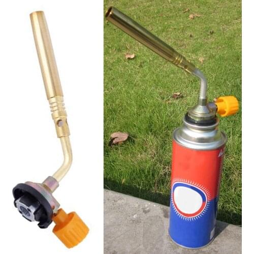 Outdoor Butane Flame Welding Torch Jet Burner Camping Picnic Heating Grill Barbecue Baking Tools Flamethrower