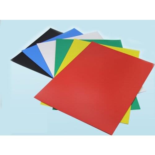 6pcs A4 Size 0.5mm Colorful Flexible Magnetic Rubber Sheet For Spellbinder Dies Car/Exhibition Rubber Magnet board Teaching aids