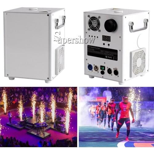 Stage Effect Fireworks Cold Pyro Fountain Machine DMX Spray Flame Safe Fire dmx stage cold spark fountain machine