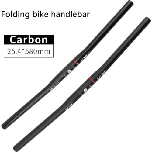 Bicycle Handlebar Carbon Bicycle Handlebar Carbon Road Handlebar Folding Bike Carbon Handle Bar Road Bike Accessories 25.4*580mm
