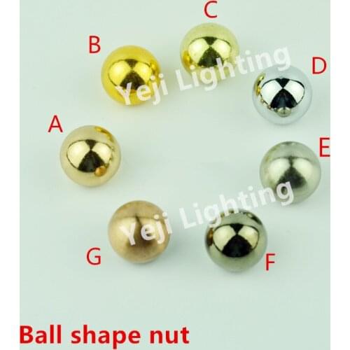 M10 inner teeth Electroplate Bald cap Bald nut Round cap Decorative cap Lighting accessories DIY