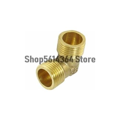 Air Pipe Brass 1/2" PT to 1/2" PT Male Thread 90 Degree Elbow Coupler