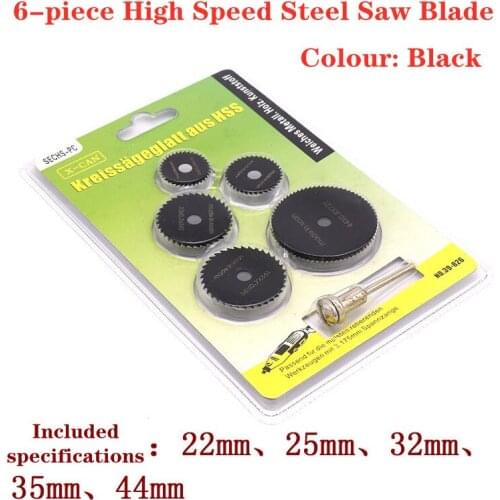 HSS High Speed Hacksaw Blade Mini Electric Grinder 6-piece Hard Alloy Woodworking Saw Blade Thin Stainless Steel Cutting