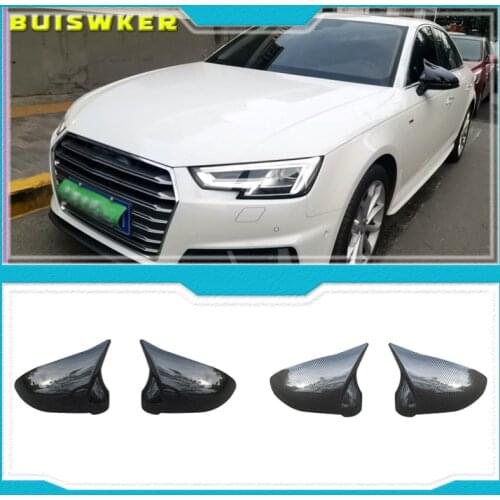 1 Pair Car Left & Right Door Side Rearview Wing Mirror Cover Cap Housing 528 Fit For Audi A4 S4 B9 A5 S5 RS4 8W0 857 527 8W0 857