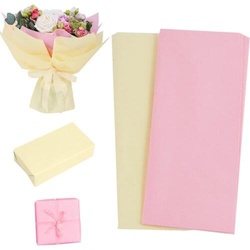 10Pcs/lot 60*50cm Flower Gift Wrapping Tissue Paper Bouquet Crafts Paper Decor For Wedding Birthday Party Gifts Box Packing Wrap