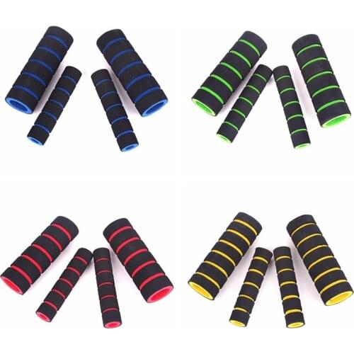 2 Pair handlebar Sponge Grips High Density Sponge MTB Folding Bike Bicycle Handlebar Anti-slip Motorcycle Grip Cover