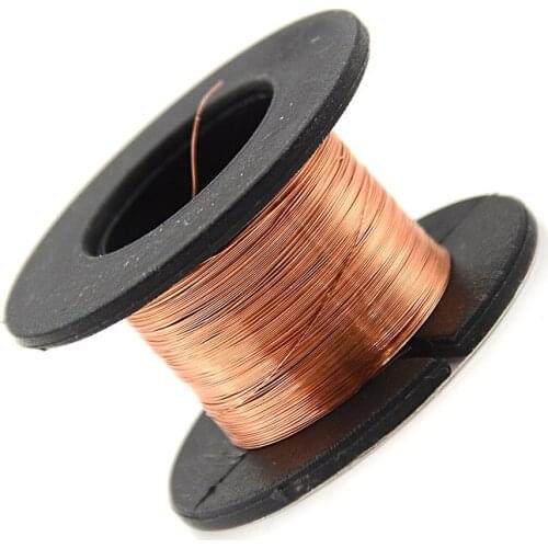 2Pcs Soldering Solder Enamelled Reel Wire Roll PPA Enamelled Repair Reel Wire 10m 0.1MM Copper