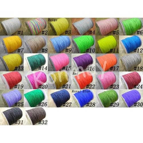 31 Colors Avail. --ECO 1.0mm Chinese Knot Cord/Braided Macrame Nylon Beading Cord Best For Shamballa Bracelet (350Yds/Roll)--BCA