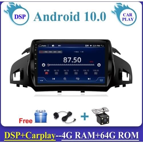 2 Din Android Car Radio GPS Navigation Multimedia Player For Ford Kuga Escape 2013-2017 SWC RDS DSP Carplay USB Coche 4G+64G