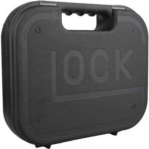 GLOCK ABS Pistol Case Gun Protector Tactical Hard Shell Tool Storage Box Padded Foam Lining Hunting Airsoft Accessories Holder