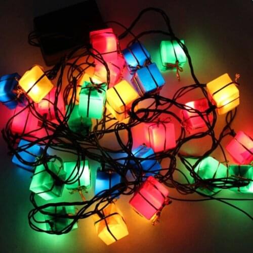 3M 28 LEDs Giftbox design Decoration String lights Fairy String Lights Lamps For Christmas