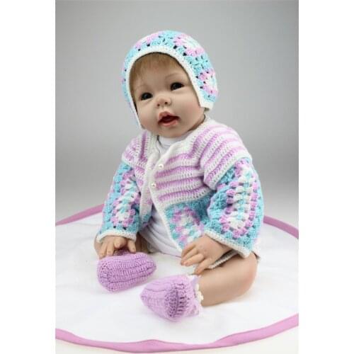 Newborn baby reborn menina Reallife Baby Dolls For Kids Gift Very Soft Silicone 22 " Reborn Baby Dolls for Sale