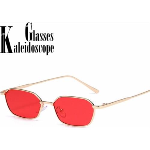 Polygon Sunglasses Men Women Metal Frame Small Sun Glasses 2021 Vintage Brand Deigner Eyewear Ladies Shades UV400 Goggles