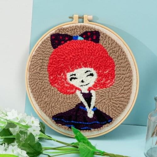 Punch Needle Pen Magic Embroidery cross stitch kits embroidery needlework sets fabric DIY Crafts Sewing Accessories tools frame