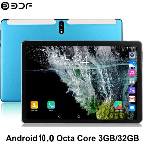 2020 Tablet Pc 10.1 Inch Android 9.0 Tab Octa Core Google Play 4G LTE Phone Call WiFi Bluetooth 2.5D Tempered Glass Tablets 10