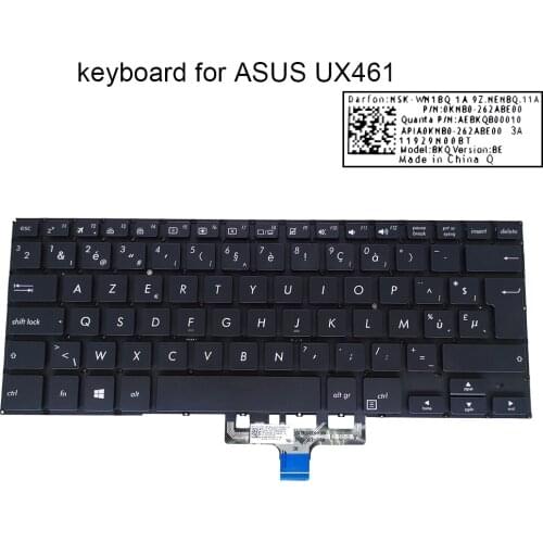 Greece Belgium keyboard Backlight for ASUS ZenBook Flip 14 UX461 FA UX461FN UX461F keyboards parts New 0KNB0 262ABE00 262AGR00
