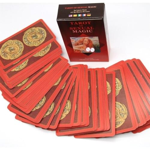 Full English Tarots of Sexual Magic 78 Card Deck for Adult Board Game Divination R66E