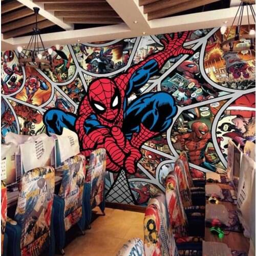 Milofi custom 3d cartoon theme wallpaper childrens room black and white stickers poster bedroom background wall paper boy room