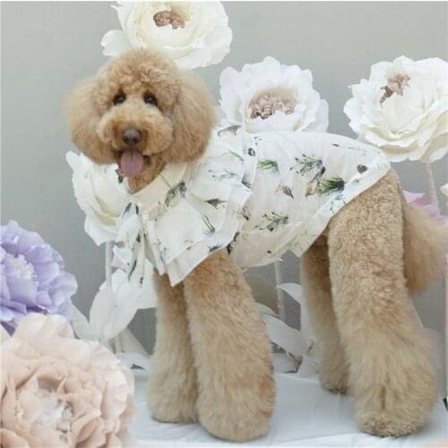 Pets Products Fashion Cute Shirt For Giant Poodle Dogs Apparel