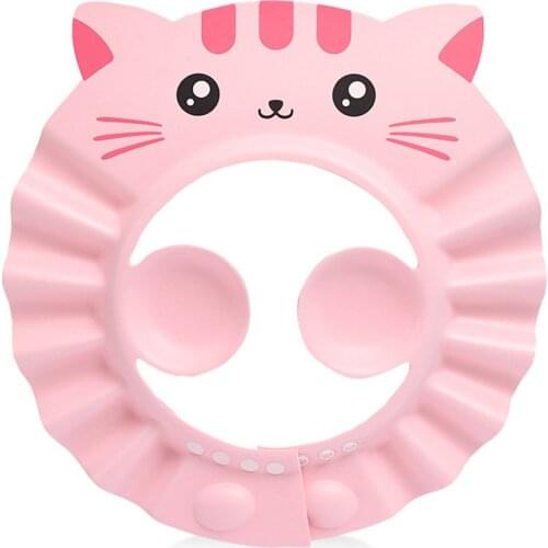 Shower Cap Adjustable Hair Wash Hat for Newborn Infant Ear Protection Children Kids Shampoo Shield Bath Head Cover