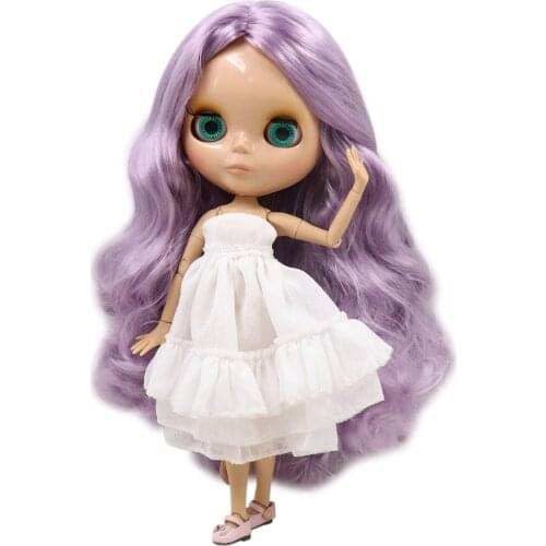 ICY DBS Blyth doll BJD Wild side fringe fashion curls hair for girl present DIY Tan skin nude joint body BL1049