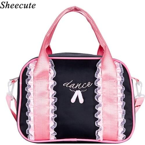Girls Handbag Children Dance Shoulder Bag Waterproof Pink Kids Ballet Lace Bags for Girls Women Ballet Sports Dance Handbags