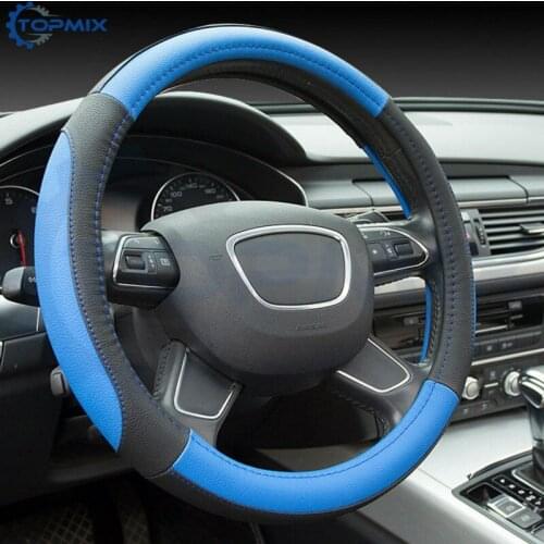 Universal Car Steering Wheel Cover Microfiber PU Leather Size 38cm For VW Skoda Chevrolet Ford Nissan Toyota etc. 95% Cars