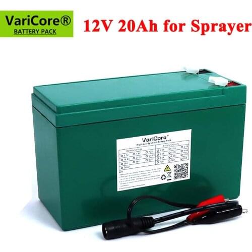 VariCore 12V 20Ah Sprayer Device 18650 Lithium Battery Pack 12.6V Built-in BMS Used for Backup Power Surveillance Camera