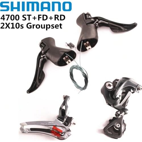 Shimano Tiagra 4700 2x10 Speed Road Bike Bicycle Mini Groupset Kit 4700 Front Derailleur +GS SS Rear Derailleur + ST Shifter