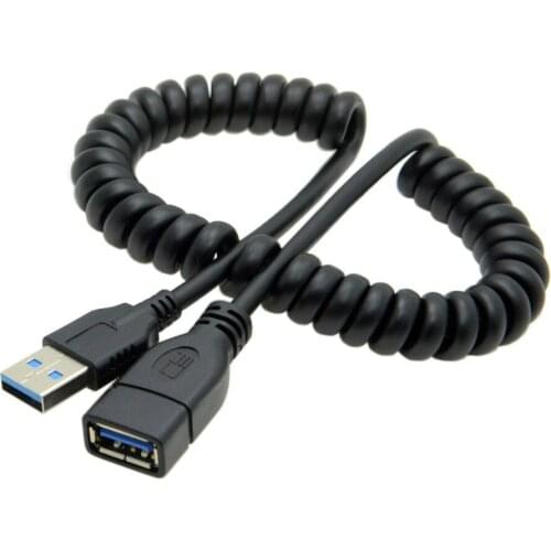 1.5M 3FT Stretch USB 3.0 Type-A Male to Female Extension Data Charge Cable for Tablet & Phone Computer mouse keyboard U disk