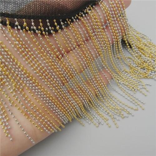 1 feet Tassel Beaded Pearl Lace Trim Ribbon Fringe Appliques Embroidered Fabric Handmade DIY Wedding Dress Sewing Craft DIY