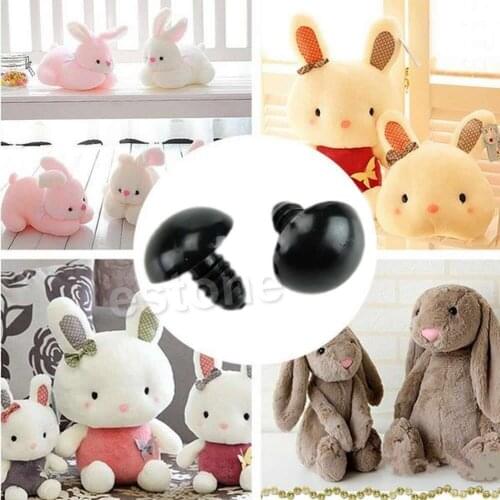 2018 NEW Black Plastic Safety Eyes For Teddy Bear/Dolls/Toy Animal/Felting,6-20mm