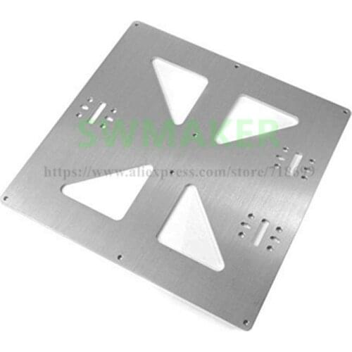 3mm thick aluminum alloy build bed mounting plate Prusa i3 Universal Y Carriage Plate Upgrade, Aluminum Anodized for 3D Printer