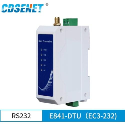4G Cat1 DTU Modem E841-DTU(EC03-232) RS232 APN VPN Network Module UDP Sever Wireless Transceiver Receiver SMA Interface