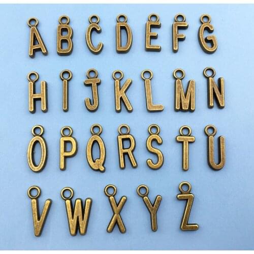 5 Set 26pcs Letter A-z Alphabetic Charms DIY Pendants Crafts for Personalization Creative Jewelry Making Accessory for Bracelet
