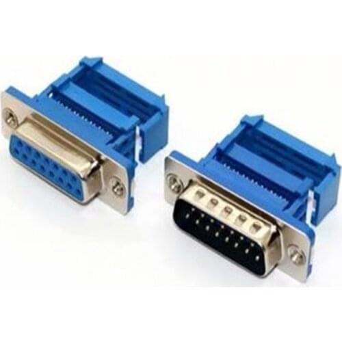 5pcs DIDC9 DB9 Male Female serial port connector IDC crimp Type D-Sub RS232 COM Connector