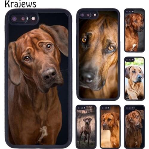 Krajews Rhodesian Ridgeback Dog Phone Case For iPhone X XR XS 11 12 Pro MAX 5 6 6S 7 8 Plus Samsung Galaxy S7edge S8 S9 S10