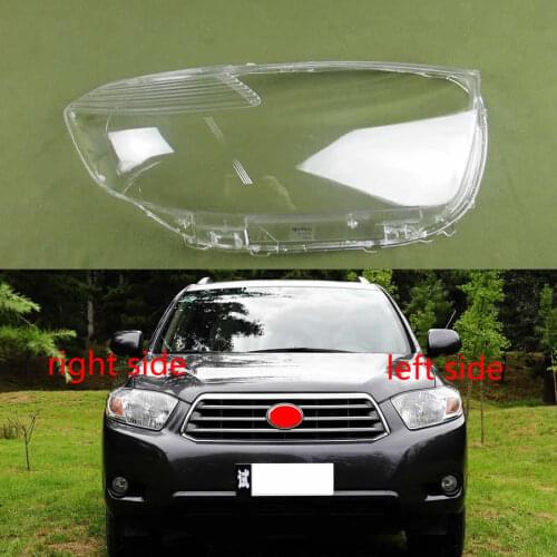 For Toyota Highlander 2007 2008 2009 2010 2011 Headlight Transparent Shell Headlight Cover Lamp Shade Shell Lampshade Headlamp