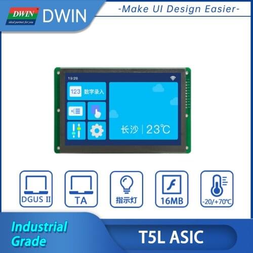 DWIN 7 Inch Tft LCD Module 800*RGB*480 HMI touch screen and smart display panel intelligent LCM DMG80480S070-03W
