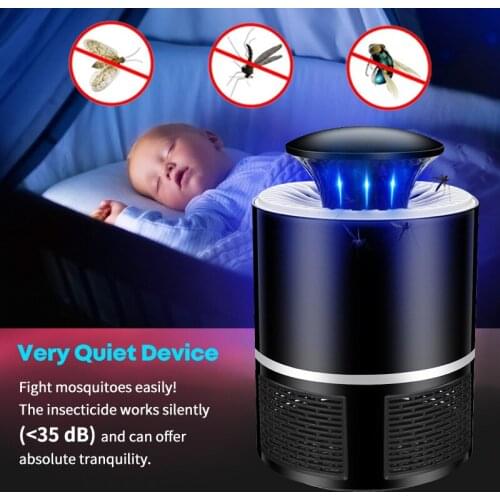 USB Mosquito Electronic Killer Led Lamp Photocatalyst Mosquito Repellent Bug Insect Trap Lamp for Camping Indoor Bug Zapper