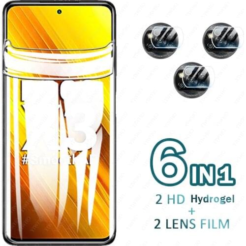 Hydrogel Film For XIAOMI POCO X3 Screen Protector For xiaomi pocophone x3 x 3 pocox3 poko pocco x3 Camera Phone Protective glass