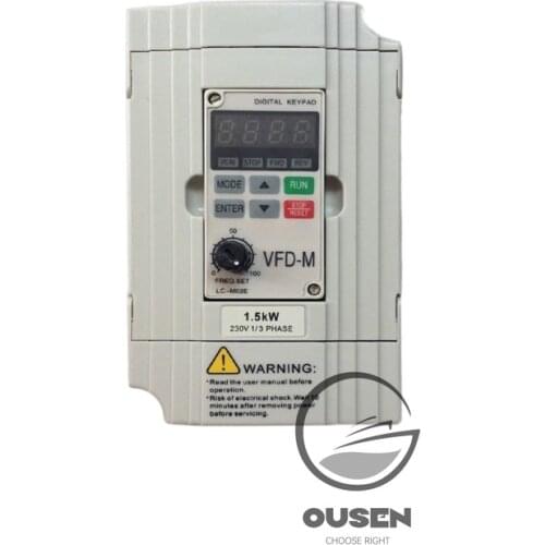 New Delta Inverter VFD015M21A, 0.4KW /0.75KW/1.5KW, Output Frequency 0.1-400Hz Carrier Frequency Up To 15kHz