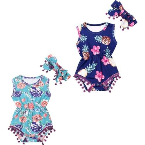 Infant Newborn Baby Girls Romper Clothes Playsuit Outfit Summer Jumpsuit0-24M
