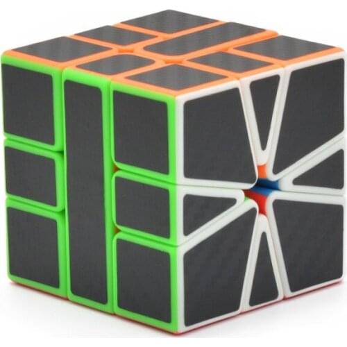 Magic Cube Magnetique Carbon Fiber 3-Order Shaped Smooth Puzzle Cubes Children Intelligence Fancy Toy Speed Cubes Neo Cube