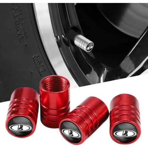 4Pcs Metal Wheel Valve Stem Caps Car Styling Tire Valve Tyre Caps For Lada Niva Vesta Samara Kalina Largus Priora Xray Granta