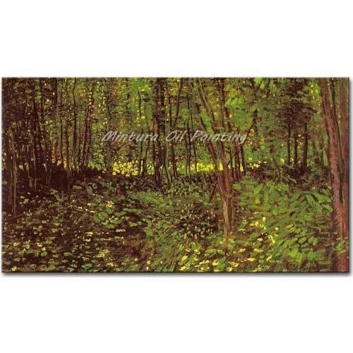 Mintura Hand Painted Copy Vincent Van Gogh Impressionist Tree Oil Painting On Canvas Wall Art Picture For Living Room Home Decor