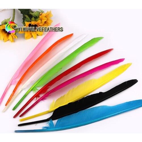 Wholesale 10pcs/lot Natural Goose Feathers For Crafts 12-14inch/30-35cmTurkey Quill Feathers Wedding Party Decoration
